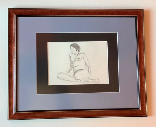 Dessin féminin sous - nu,