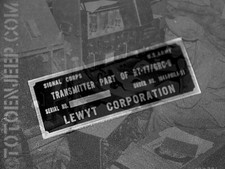 GRC9 RT77 TRANSMITTER LEWYT