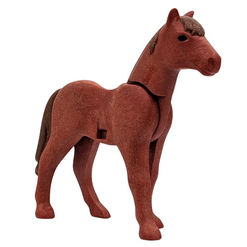 Playmobil cheval brun