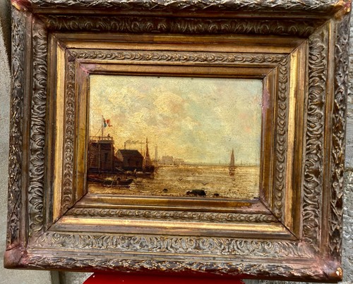 Tableau peinture huile - tableau, sur