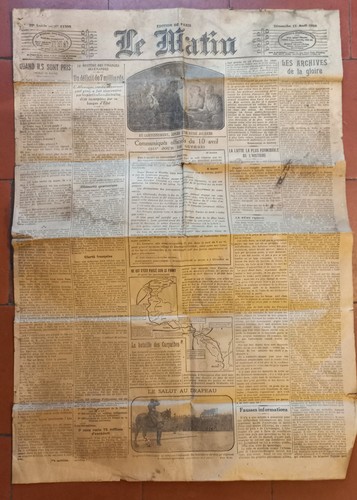 Journal ancien matin 11 - journal, ancien;