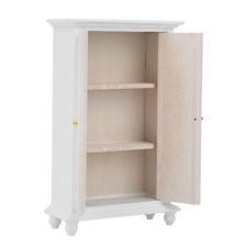 Armoire Miniature Pour Maison De Poupée Armoire Blanche à Double Porte En Bois
