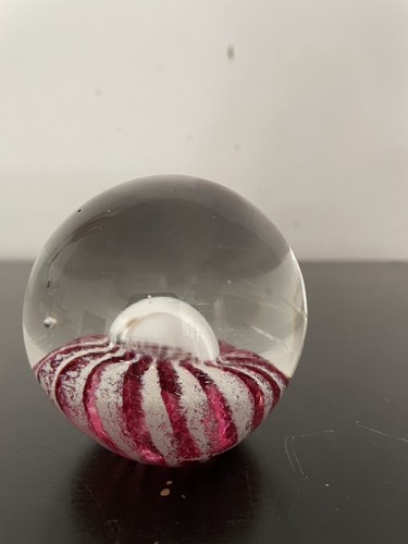 Sulfure signée verre bullé - signée,