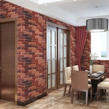 6€/ M ² Film Décoratif pour Meubles Brique Rouge Autocollant Auto-Adhésif 2019