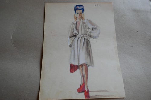 Mode des année aquarelle - des,