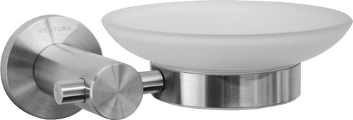 Porte savon inox lait verre - porte-savon,