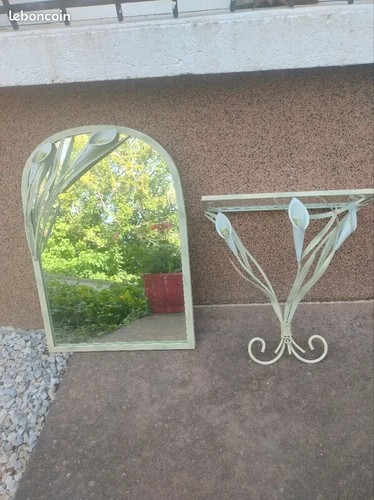 Console murale avec miroir - , +