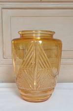 Ancien Vase Art Déco en verre