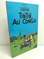 Tableau en bois laqué -  Tintin au Congo