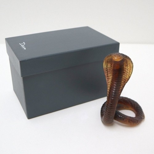 Sculpture verre marron daum - marron,