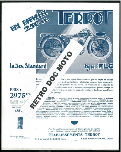 Original prospectus terrot - prospectus,