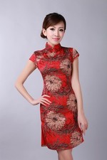 Jolie Mini Robe Chinoise