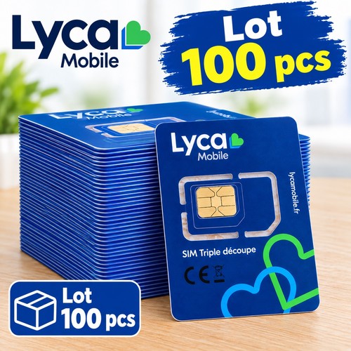 Lot 100 cartes sim - lot, lyca