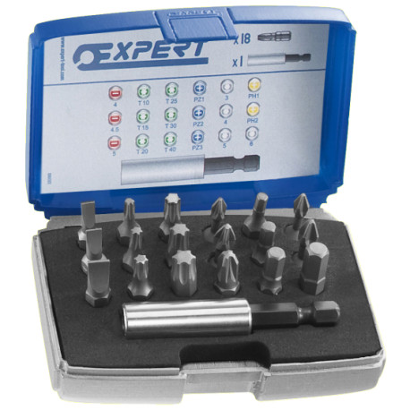 Boite embouts acc - d'embouts, 1/4'+