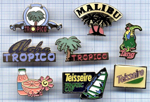 Lot pin vintages boissons - vintages,