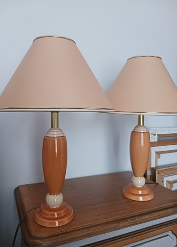 Paire lampes céramique - en,