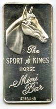 Le Sport Des Rois Médaille Mini Bar Ingot En Argent Sterling 925 - P662