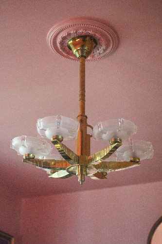 Suspension art déco lustre 6 - suspension,