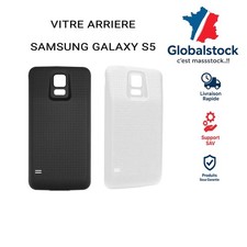 VITRE ARRIERE CACHE BATTERIE POUR SAMSUNG GALAXY S5 I9500 NOIR OU BLANC