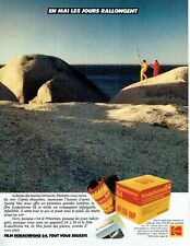 Publicité Advertising 049  1981 Kodak  film Kodachrome 64 KR 135 mai peche