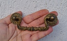 OLD FURNITURE PENDANT HANDLE with DALUPINS Louis XV style, bronze No. 63B