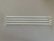 4 x IKEA White STOLMEN Wall Mounting Straps with 2 x Collars NEW Parts