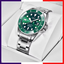 Montre Lige Homme Quartz Vert