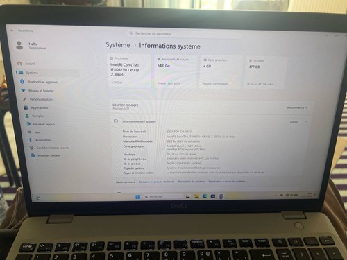 Dell precision 3551 10875h - dell, i7-10875h