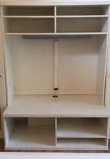 MEUBLE LAQUE BLANC POUR TV ET