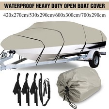 210D 11-22FT Housse Bâche Protection Housse Bateau Coque V Imperméable