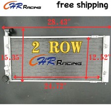2ROW Aluminum radiator for 1983- 1995 VW Golf 2 & Corrado VR6 Turbo MT