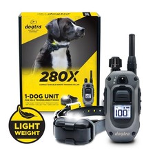 Dogtra 280X Remote Dog Trainer 1/2-Mile Range 1-Dig Unit IPX9K Waterproof LED
