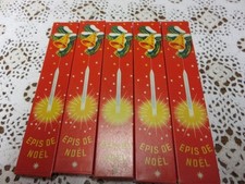 Décoration sapin de Noël 5 anciennes boites d'épis de Noël pleine