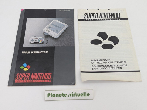 Notice console super nintendo - console,