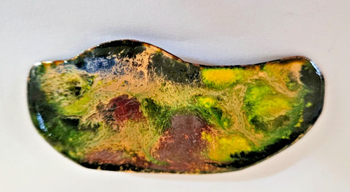 Vintage broche emaillee sur - ,