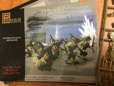 figurines 1/72,tres rare; PEGASUS  rangers americains au debarquement