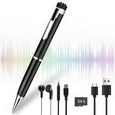 Digital Voice Recorder with 64GB Card Reader Recorder Reader...