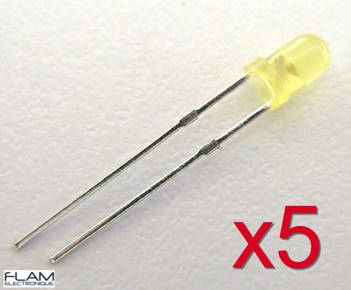 Lot led diode - 5x, 3mm