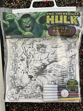 Marvel Incredible Hulk 2003 Doodle Bag Mini - Valise Coloring Set New Unopened
