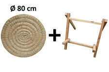 Cible de tir à l'arc de paille Ø 80 cm + Stand
