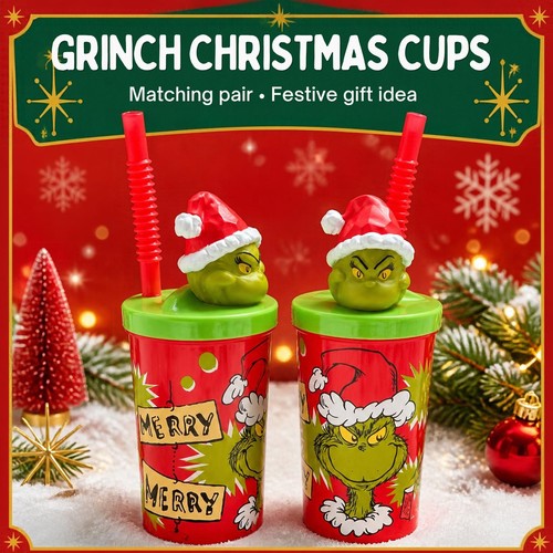 Set grinch christmas sipper - set,