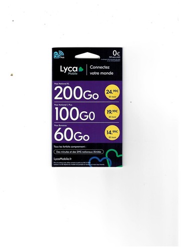 Carte sim lyca mobile - carte,