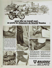 Advertising 1023 1972 Baudou Safety Shoes Work Boots