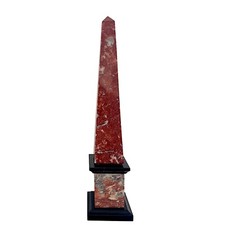 Obélisque Classique Rouge France Et Noir Belgique Marble Classic Home H.40CM