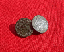 A Pair of Bronze Cape or Cufflinks - Flowers!