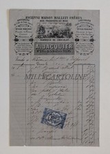 A. JACQUIER CHOCOLATE FACTORY TOURS - Carta Intestata 1878