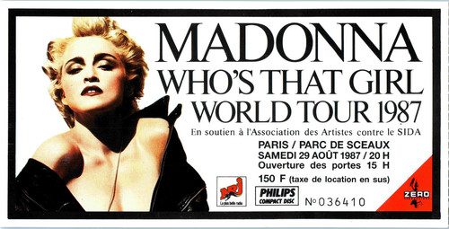 Billet concert madonna who - billet,