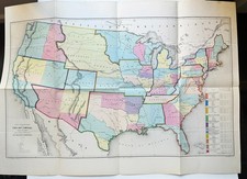 ETATS-UNIS - CARTE ecclésiastique des ETATS-UNIS D'AMERIQUE.