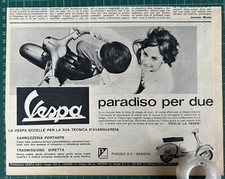 Rare Piaggio Vespa Advertising - Paradise for Two 1963/a