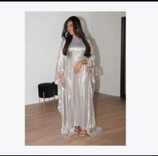 Kaftan Women Dubai Evening Long Dress Abaya Muslim Robe Elegant Gown Arab Dress